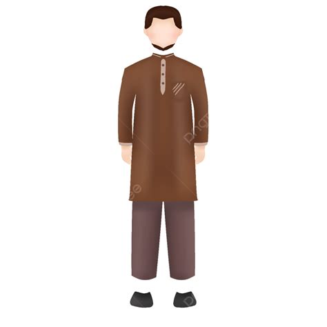 รูปภาพประกอบของชายมุสลิมสวมเสื้อคลุม Png ภาพประกอบของชายมุสลิม เสื้อ