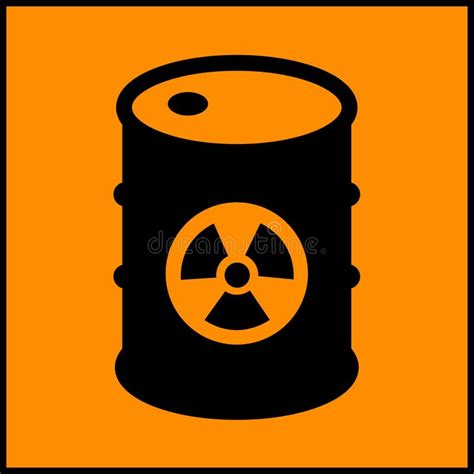 Warning Radioactive Symbol Sign Vector Illustration Isolate On White