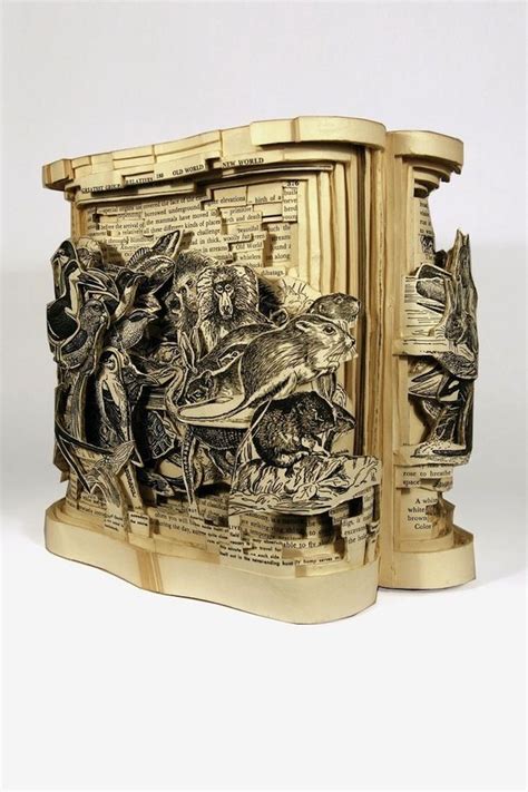 Altered Book Sculptures By Brian Dettmer Junctions Of Contemporary