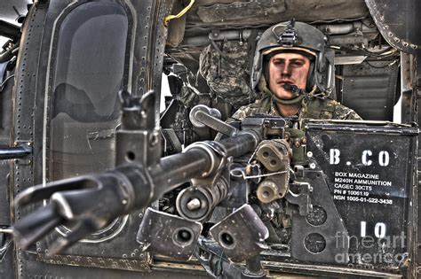Hdr Image Of A Uh 60 Black Hawk Door Photograph By Terry Moore