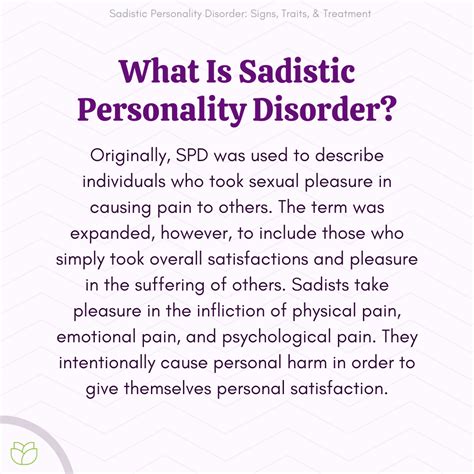 What Is Sadistic Personality Disorder