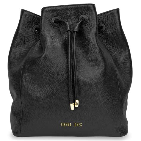 Classic Bucket Bag In Black Classic Collection Sienna Jones