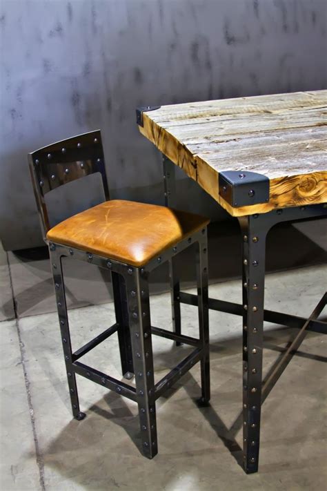You'd have to consider the height of your chairs/stools. Custom Industrial Pub Height Table & Bar Stools by Basin ...