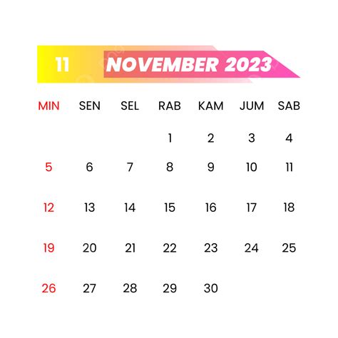 Desain Kalender Indonesia November 2023 Desain Kalender 2023 Desain