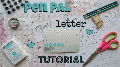 Pen Pal Letter Tutorial With Project Life Cards Pen Pal Letters