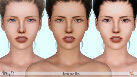 My Sims 3 Blog European Skin By Missdaydreams