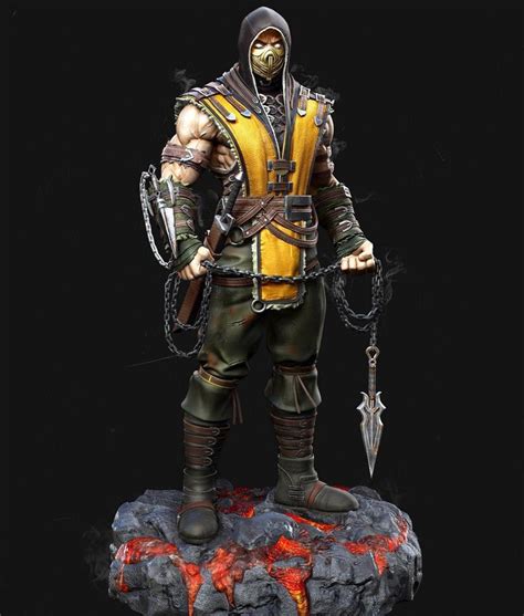Deception, most of the playable characters had been killed by shang tsung and quan chi, but by mortal kombat: swipe for more 👈 Scorpion from #mortalkombat sculpted by ...