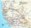 California Road Map – Topographic Map of Usa with States