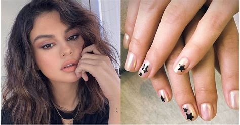 Selena Gomez S Star Nail Art POPSUGAR Beauty UK