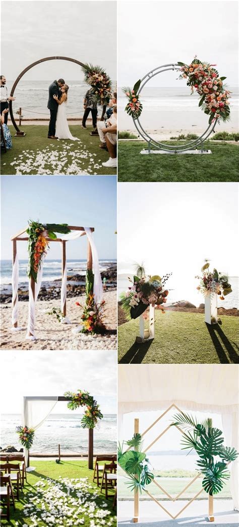 20 Tropical Wedding Arches And Altars Oh The Wedding Day Is Coming