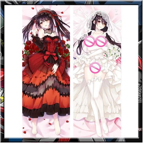 Cm Anime Tokisaki Kurumi Wedding Dakimakura Date A Life Body Pillow Case Hugging Body Prop