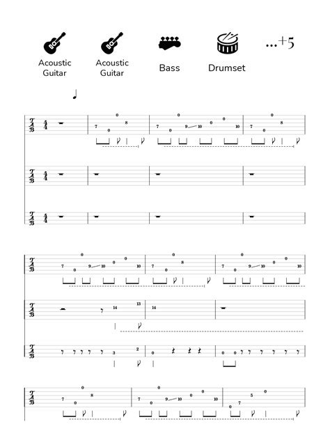 Partituras De Vektor Cygnus Terminal Guitarra Y Bajo Jellynote