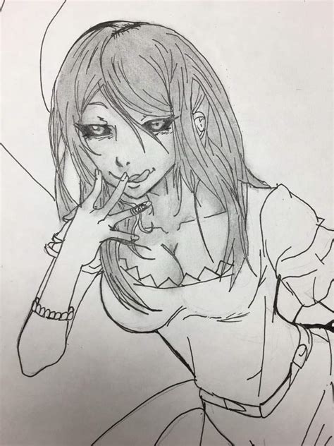 Tokyo Ghoul Rize Drawing Anime Amino
