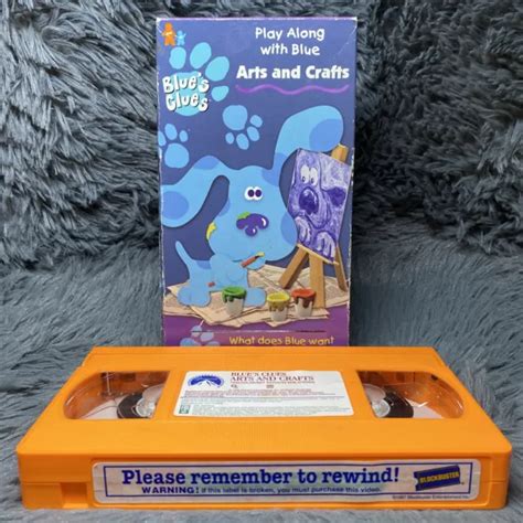 BLUES CLUES ARTS And Crafts VHS 1998 Nick Jr Nickelodeon Steve Orange