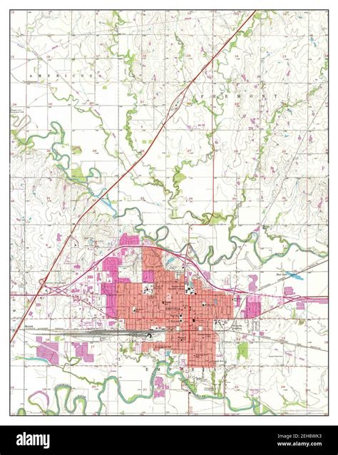 Emporia Kansas Map 1957 124000 United States Of America By