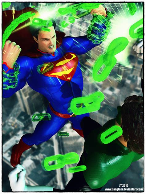Superman Vs Green Lantern By Tiangtam On Deviantart