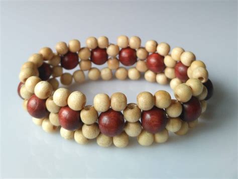 Wooden Bead Bracelet Light Width Mm Galena Shop Cz