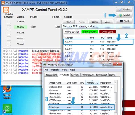 Cara Mengatasi Xampp Error Apache Shutdown Unexpectedly