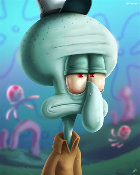 Tomislav Jurić Squidward Painting Spongebob Squarepants