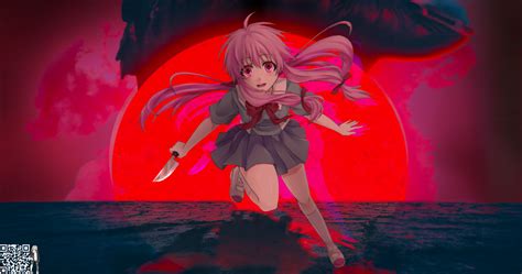 Wallpaper Mirai Nikki Gasai Yuno Anime Girls Pink Hair Knife Long Hair Sun 4096x2160