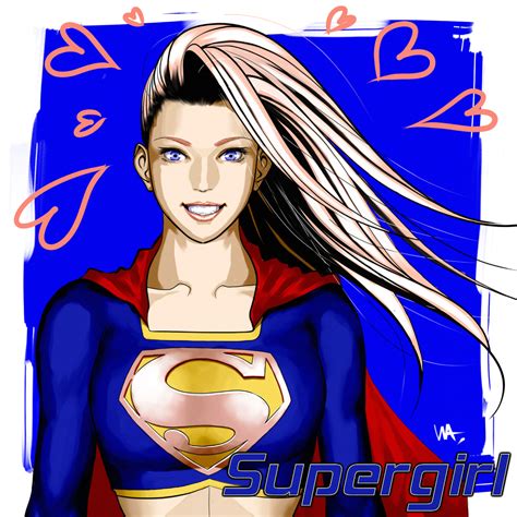 Safebooru Alien Blonde Hair Blue Eyes Cape Dc Comics Female Grin