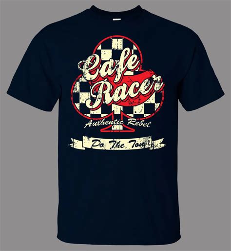 Top Fashion 3d Cool T Shirts Designs Best Selling Men Cafe Racer Club