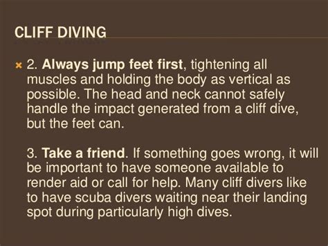 Three Safety Tips For Cliff Diving