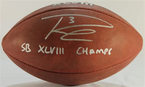 Russell Wilson Signed Official Super Bowl Xlviii Nfl Game Ball