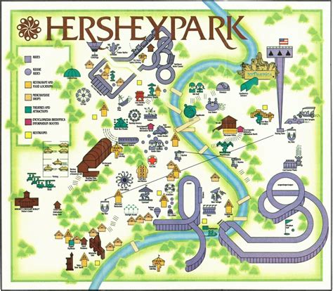 Map Of Hershey Park Area Maps For You