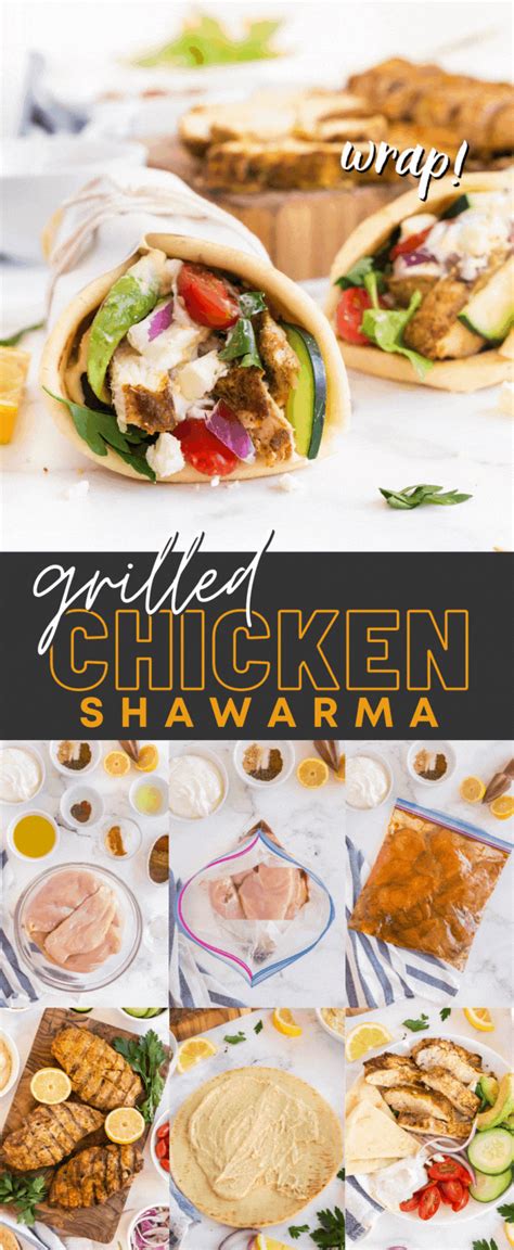 Grilled Chicken Shawarma Wrap In 2021 Chicken Shawarma Easy Chicken