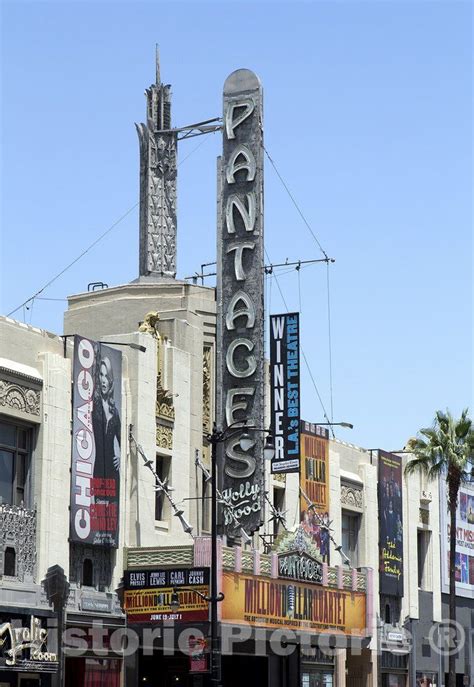 Los Angeles Ca Photo The Pantages Theatre Located At Hollywood And