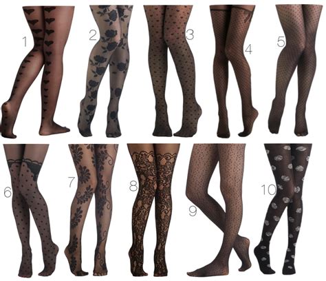pattern tights like love style