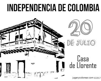 Colombia 20 de julio jul 19, 2017. Colorear florero de Llorente 20 de Julio Colombia - Jugar ...