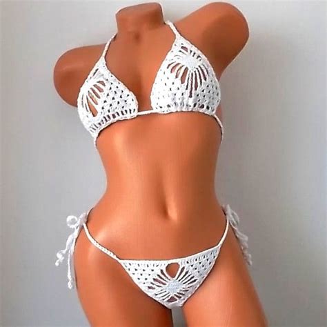 handmade brazilian crochet micro bikini set micro bikini my xxx hot girl