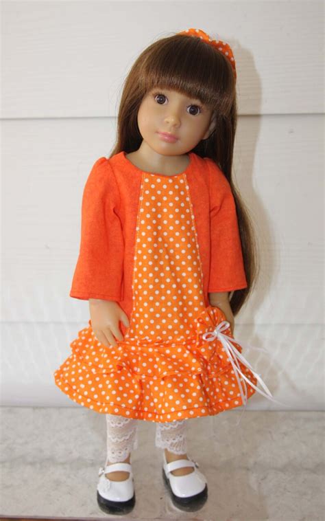 Back To School Dress For Slim 18 Inch Dolls Etsy