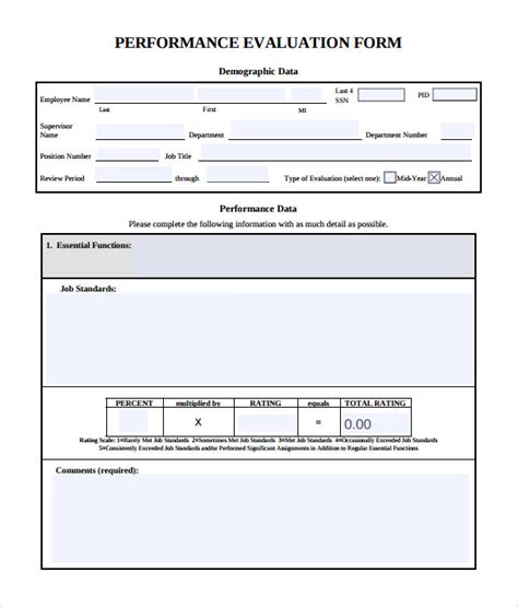 In this article, we discuss what an. FREE 9+ Performance Evaluation Forms in PDF | Word