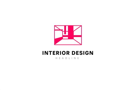 Interior Design Logo Template Illustrator Templates Creative Market