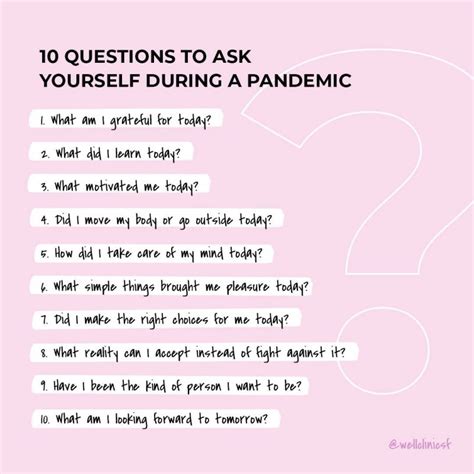 10 Daily Questions To Ask Yourself During A Global Pandemic