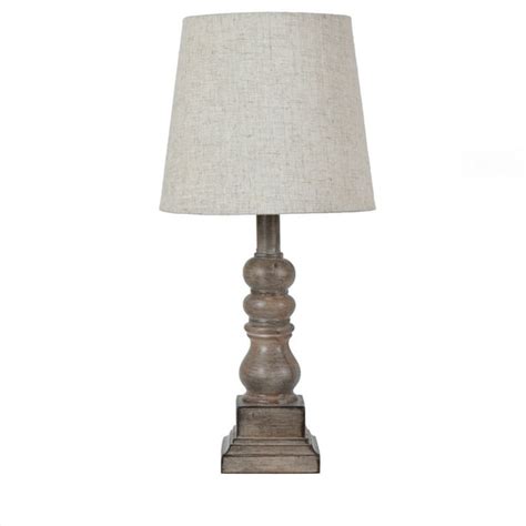 Conrad 185 Distressed Brown Resin Table Lamp