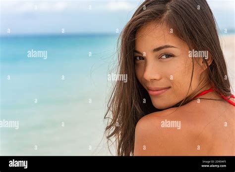 Young Woman In Brown Bikini Hi Res Stock Photography And Images Alamy