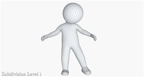 3ds Max Stickman Character Rigged Biped
