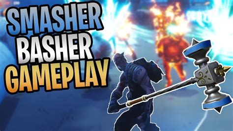 Fortnite New Medieval Hammer Smasher Basher Save The World Gameplay