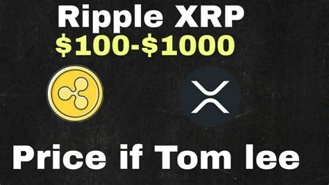 $1000 per xrp would make the market cap ~38 trillion dollars even with current distribution. Ripple XRP: $100 -$1000 price if tom lee is... #xrp ...