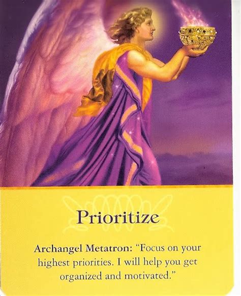 Got Angel Archangel Oracle Card For 11 7 14 Prioritize Archangel
