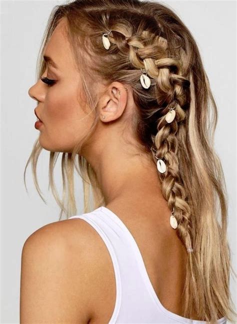 Shell Hair Rings 5 Pack In 2021 Hair Styles Bohemian Hairstyles Hair Rings