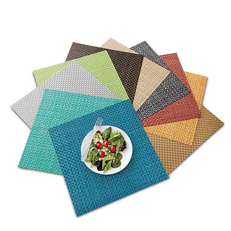 Bistro Woven Square Placemat Bed Bath And Beyond Canada