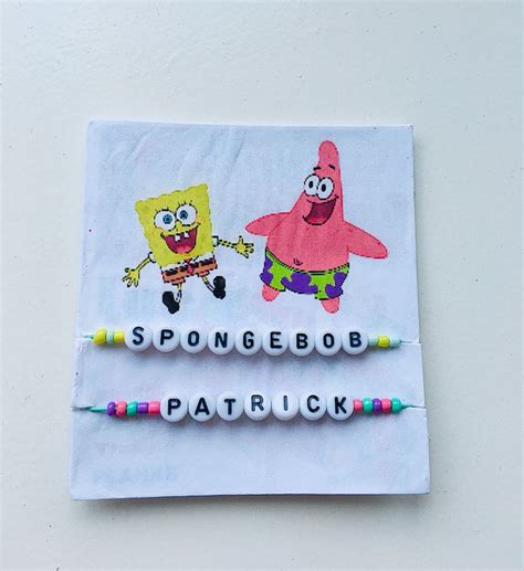 Spongebob Patrick Beaded Jewelry Beaded Bracelets Clay Bracelet