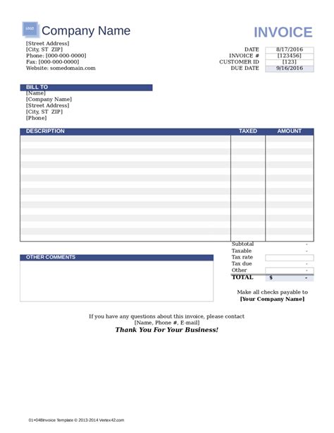 Free Template For Invoices Printable Printable Templates Hot Sex Picture