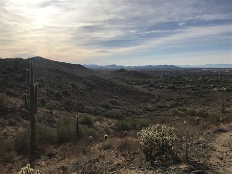 Hiking In The Sonoran Desert Preserve In Phoenix Arizona