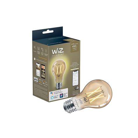 Philips Wiz 40w A19 Dimmable Deco Vintage Led Smart Home Wi Fi Light